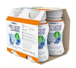 Смесь для энтерального питания 4 шт. Ресурс 2.0+Файбер 200 мл нейтральный флакон